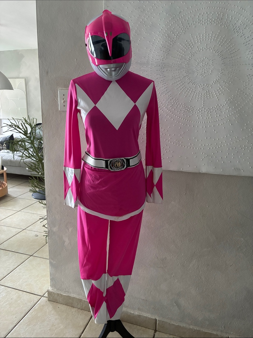 Pink Power Ranger Kids Costume - Pink